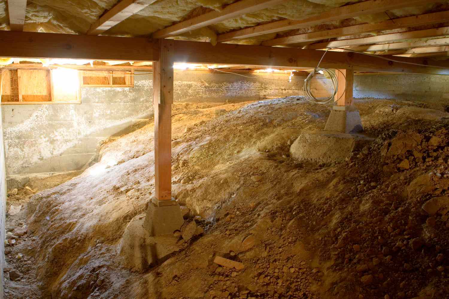 Fix water problems in the crawl space